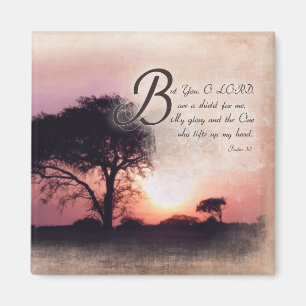 Psalmen 3:3 / Förderung der Bibelverse Magnet