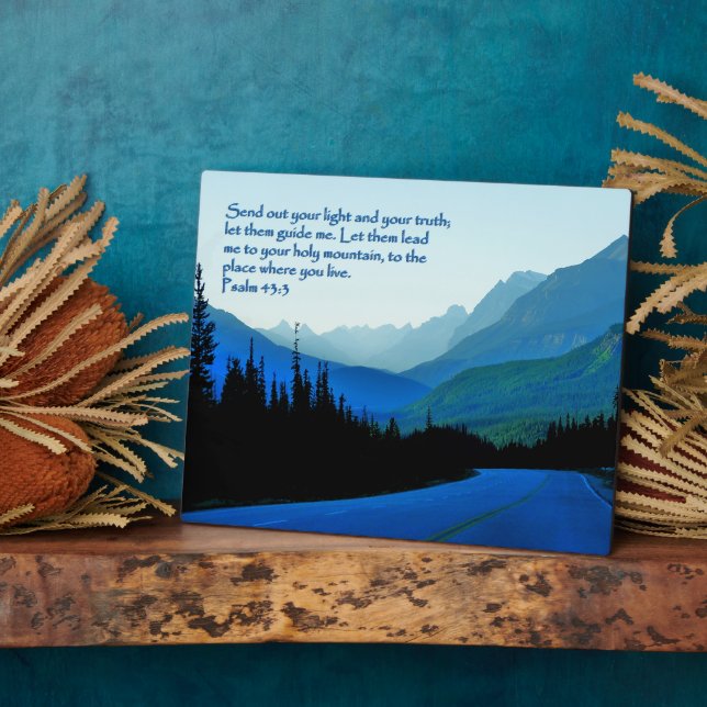 Psalmen 43:3 Inspiration Fotoplatte (Seite)