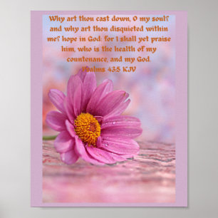 Psalmen 43 v5 Glaube, aufhetzend inspirierend Poster
