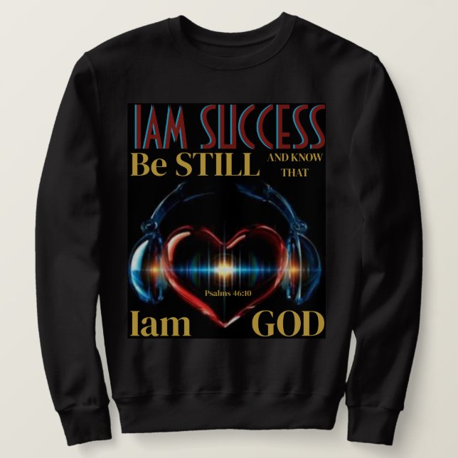 Psalmen 46:10 sweatshirt (Design vorne)