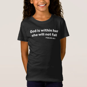 Psalmen 46:5 Gott ist in ihrem Bibelverse T-Shirt