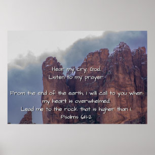 Psalmen 61:1-2 poster