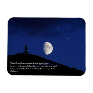 Psalmen 8:3,4 Schrift Inspiration Magnet