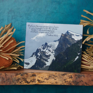 Psalmen 90:2 Rocky Mountains Inspiration Fotoplatte