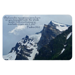 Psalmen 90:2 Rocky Mountains Inspiration Magnet