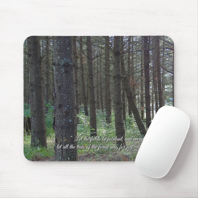 Psalmen 96:12 Inspiration Mousepad (Mit Mouse)
