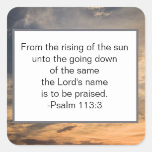 Psalmen der christlichen Bibel Quadratischer Aufkleber