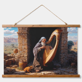 Psalmen eines Souls mit Zeitabnutzung Wandteppich Mit Holzrahmen