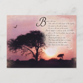 Psalmen Förderung der Inspiration Bibel Verse Postkarte