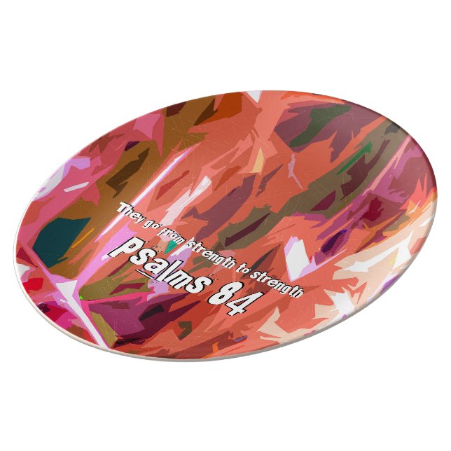 Psalmkapitel 84 porzellanteller (Seite)