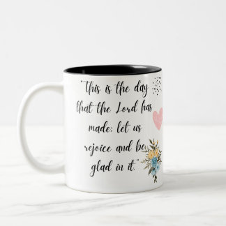 PSALMS 118:24 ZWEIFARBIGE TASSE