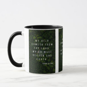 Psalms 121:2 KJV Bibelschrift Bild Zwei-Tonen-Tass Tasse