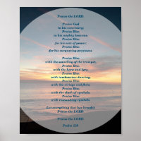 Psalms 150 Lob für das LORD-Poster