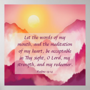 Psalms 19:14  poster