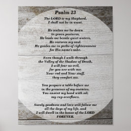 Psalms 23 The Lord is my Shepherd Poster