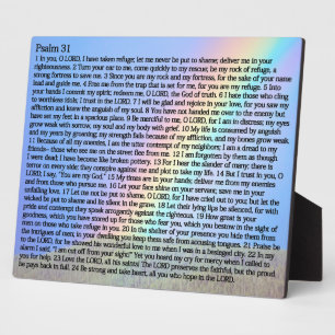 Psalms 31:1-24 fotoplatte