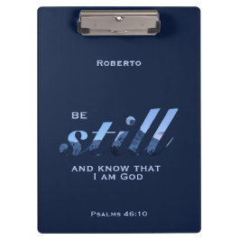 Psalms 46:10 Verse Sei noch blau Berg Name hinzufü Klemmbrett