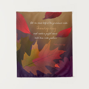 'Psalms 95:2' Tapestry Wandteppich