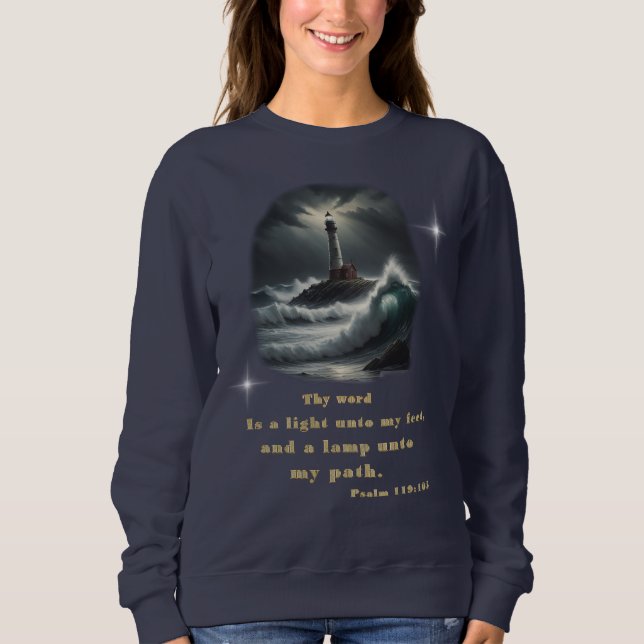 Psalms Bibel Vers Sweatshirt (Vorderseite)