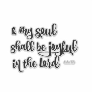 Psalms Joyful Bible Verse Aufkleber