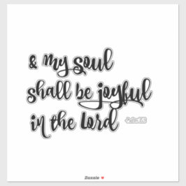 Psalms Joyful Bible Verse Aufkleber