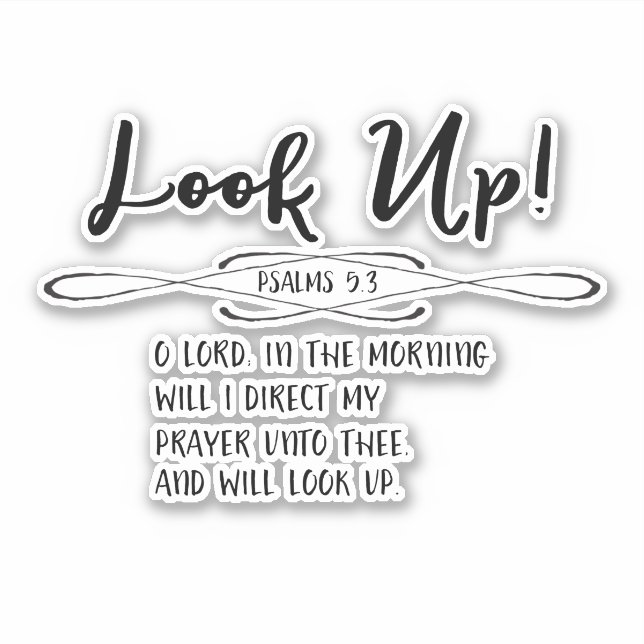 Psalms Morning Gebetsbibel Verse Aufkleber (Vorderseite)