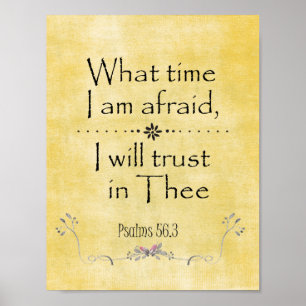 Psalms Trust KJV Bible Verse Poster