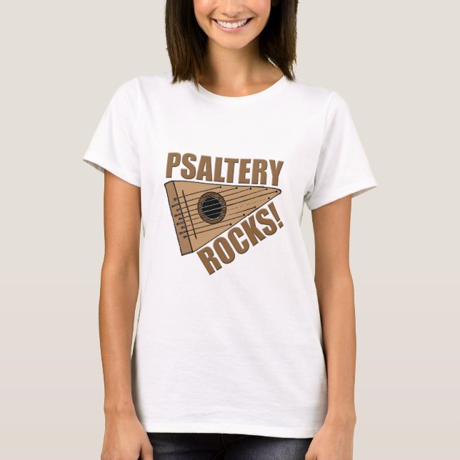 Psaltery Rocks! T-Shirt (Vorderseite)