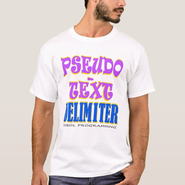 Pseudo-Text-Delimiter in Cobol-Programmierung T-Shirt (Vorderseite)