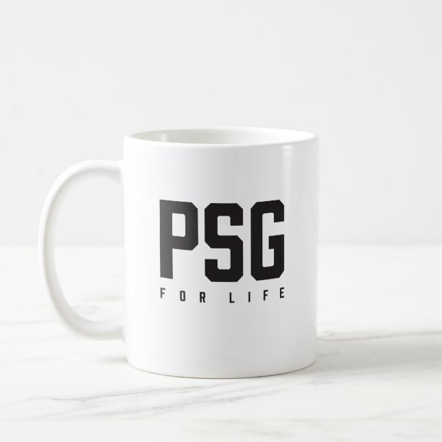 PSG Fürs Leben Kaffeetasse (Links)