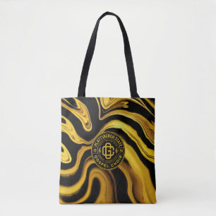 PSGC-Logo mit Schwarz-Gold-Fluid-Tasche