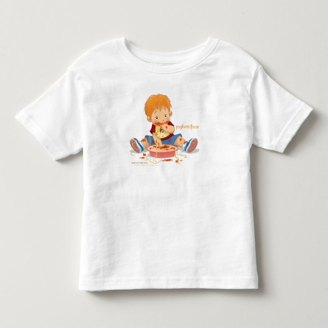 Psghettiface Boy Design - Kleinkind T-shirt (Vorderseite)