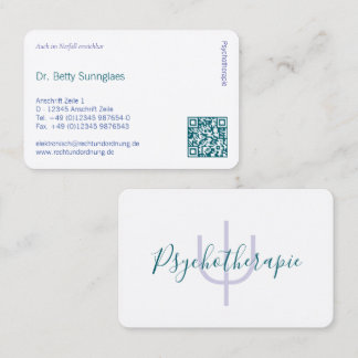 Psi-Symbol Psychologie – Anpassbar Professionell Visitenkarte