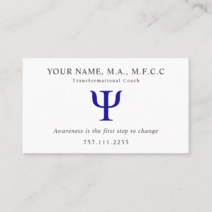 Psi-Symbol-Visitenkarte Visitenkarte