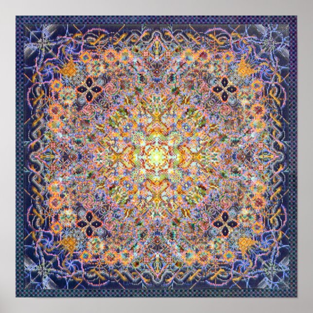 Psidereal Centerpeace Matrix Psychedelic Poster (Vorne)