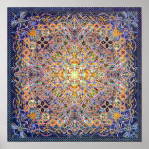 Psidereal Centerpeace Matrix-psychedelisches Poster