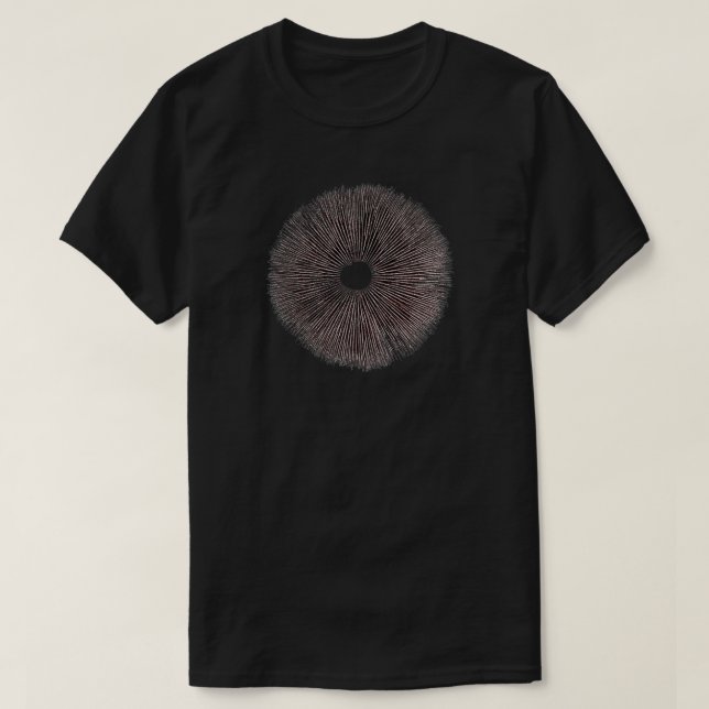 Psilocybe Cubensis Spore Print T-Shirt (Design vorne)