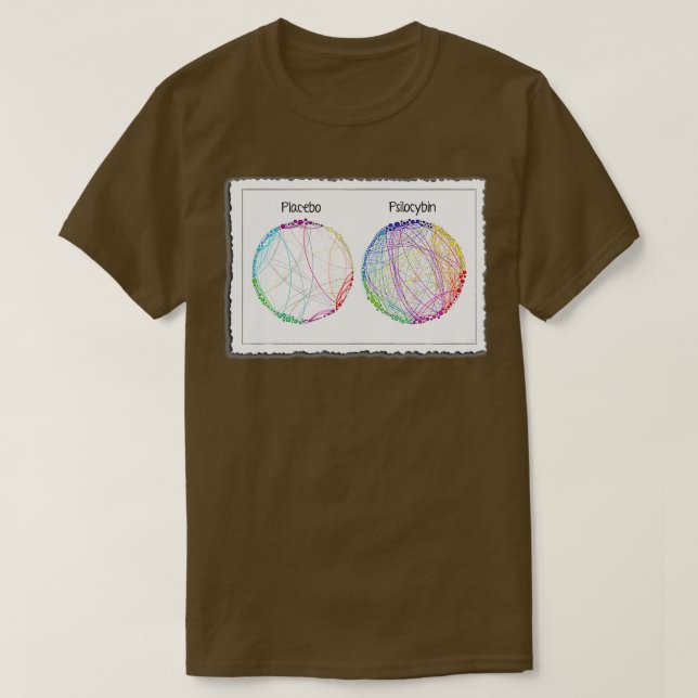 Psilocybin Brain Scan Image Psychedelic Science T-Shirt (Design vorne)