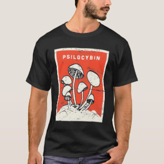 Psilocybin Retro Psychedelic Magic Mushrooms T-Shirt