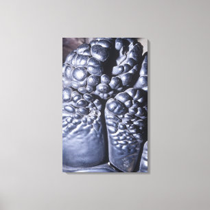 Psilomelane, ein Erz des Mangans, Michigan, USA Leinwanddruck