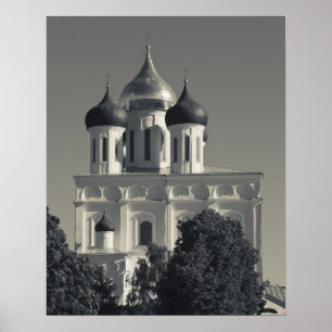 Pskow Kreml und Dreifaltigkeitskathedrale Poster
