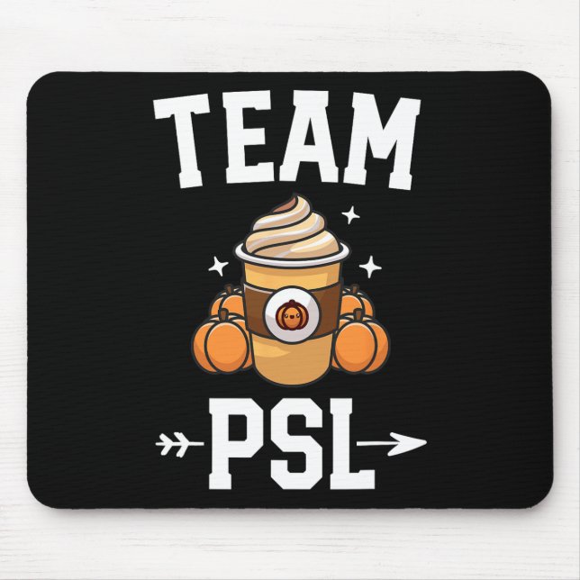 PSL Cute Pumpkin Spice Latte Lover Fall Autum Mousepad (Vorne)