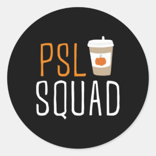 PSL Squad Pumpkin Gewürz Latte Lover Herbst Herbst Runder Aufkleber