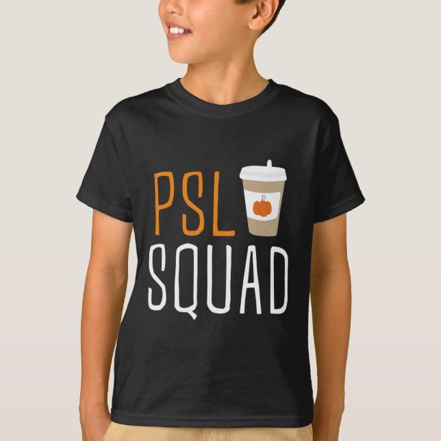 PSL Squad Pumpkin Gewürz Latte Lover Herbst Herbst T-Shirt (Vorderseite)