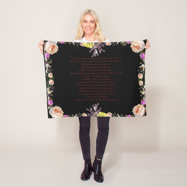 PSLAM-11ת Der Herr ist in seinem heiligen Tempel, Fleecedecke (Beispiel)