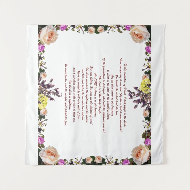 PSLAM-11ת Der Herr ist in seinem heiligen Tempel, Wandteppich (Vorderseite (Horizontal))