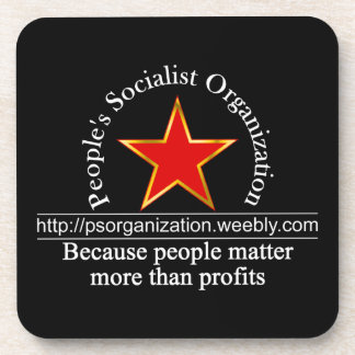 PSO URL-Logoschwarzes 2 Untersetzer