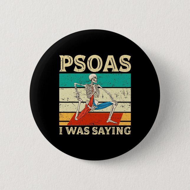 Psoas Ich Sagte Physiotherapeut Mage Therapi Button (Vorderseite)