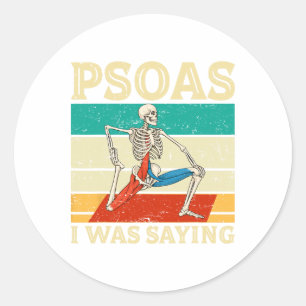 Psoas Ich Wollte Gerade Physiotherapeut Mage Thera Runder Aufkleber