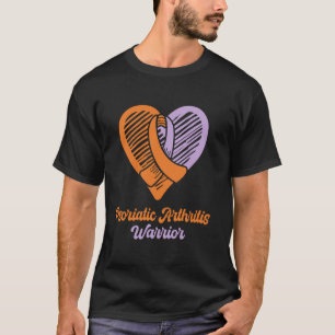 Psoriasis-Arthritis-Krieger-Schleifen-Herz T-Shirt